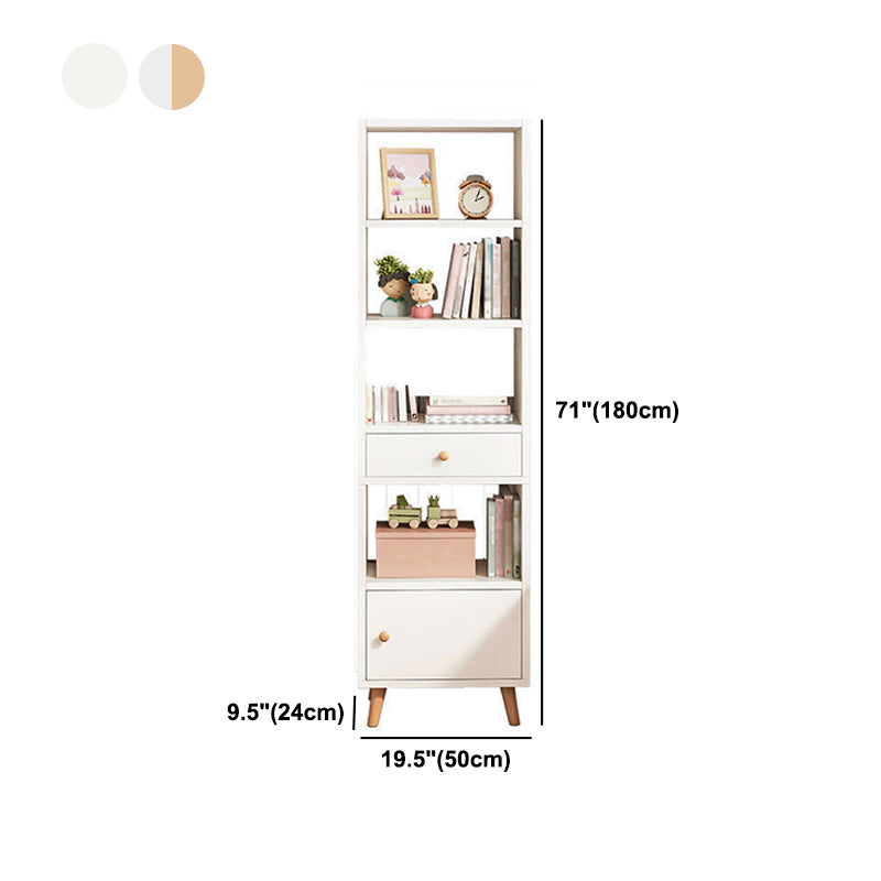 Libreria standard in legno fabbricato scandinavo libreria aperta verticale con porta