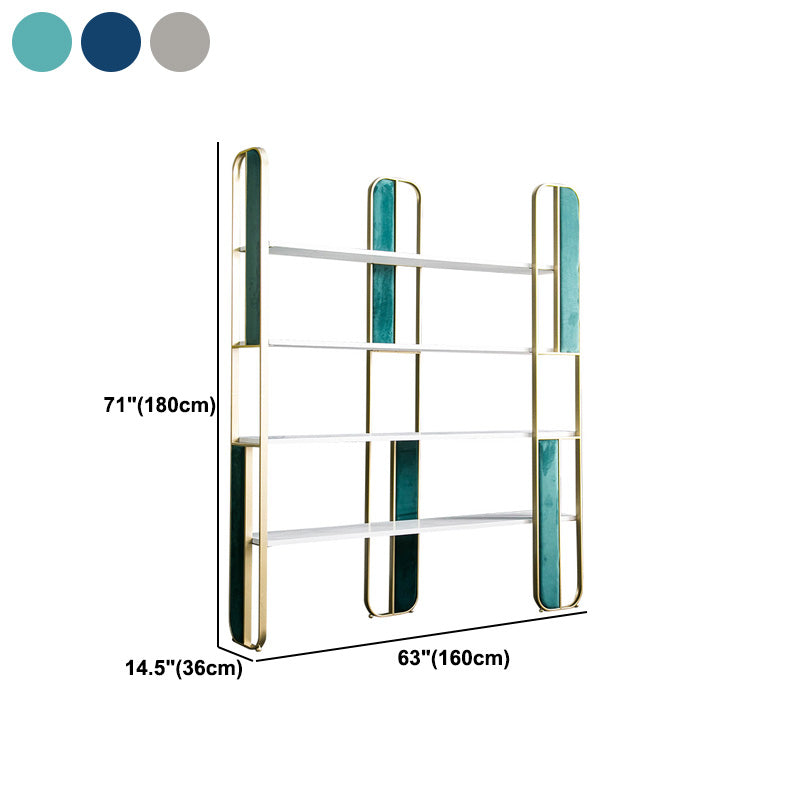 Metal Open Back Bookshelf Skandinavian vertikaler Eisenrahmen Bücherregal