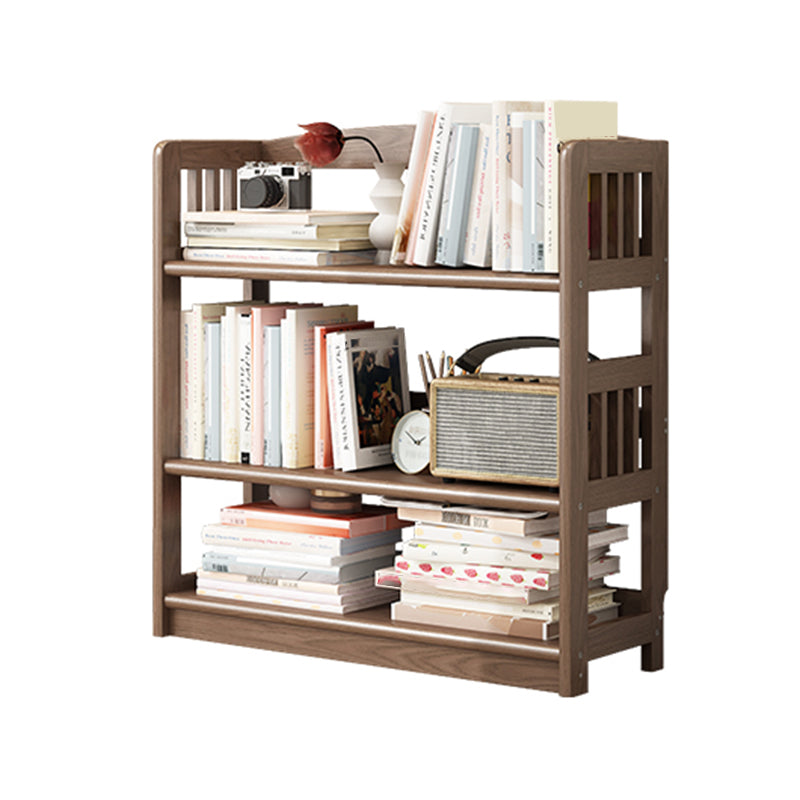 Wood Vertical Bookcase Contemporary Open Back Bookcase for Home Office