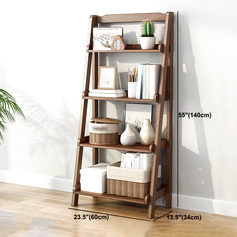 Contemporary Wooden Bookcase Open Back Bookcase for Home Office