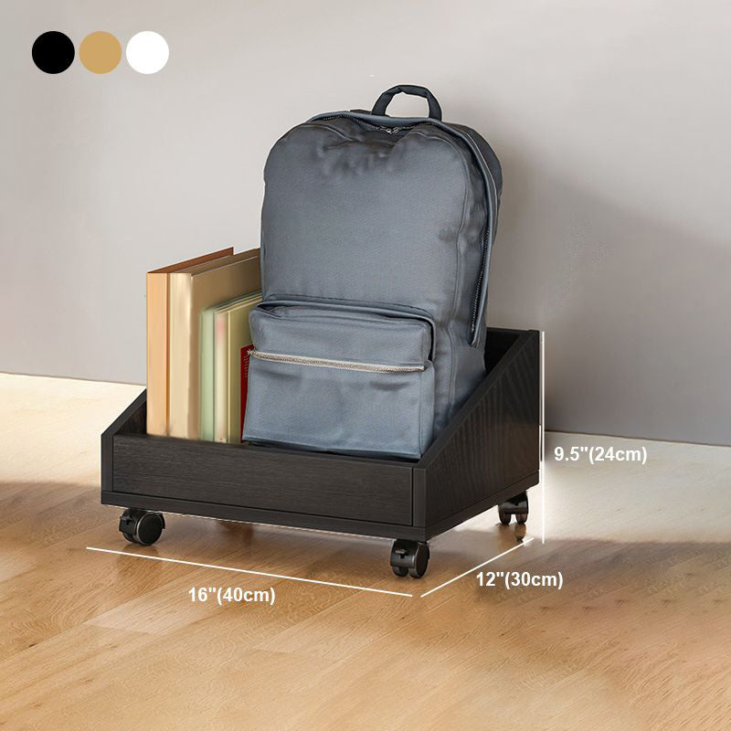 Libreria in legno in stile moderno libreria aperta con ruote a fuoco