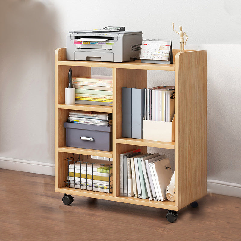Contemporary Style Bookcase Wooden Book Shelf for Home Office