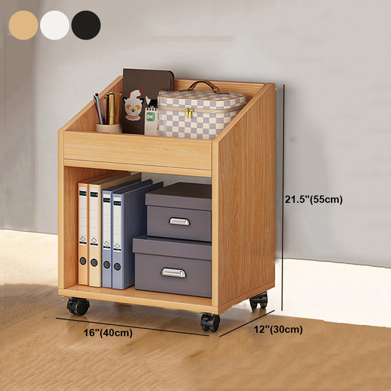 Contemporary Style Bookcase Wooden Book Shelf for Home Office