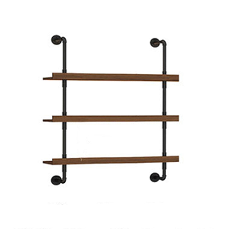 Industrial Style Bookshelf Wall Mounted Shelf Bookcase for Home