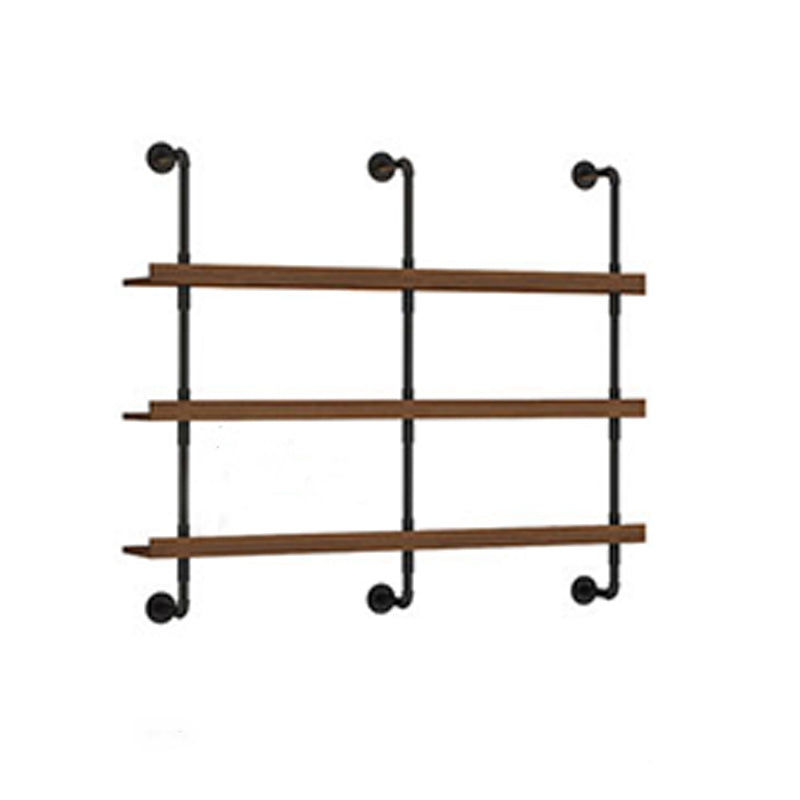 Industrial Style Bookshelf Wall Mounted Shelf Bookcase for Home