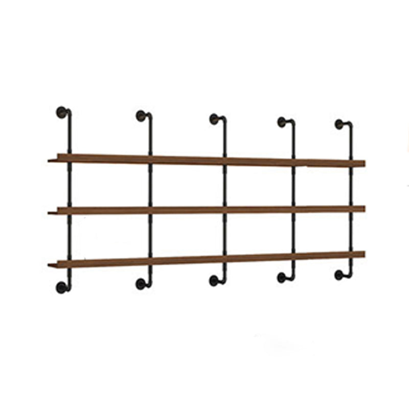 Industrial Style Bookshelf Wall Mounted Shelf Bookcase for Home