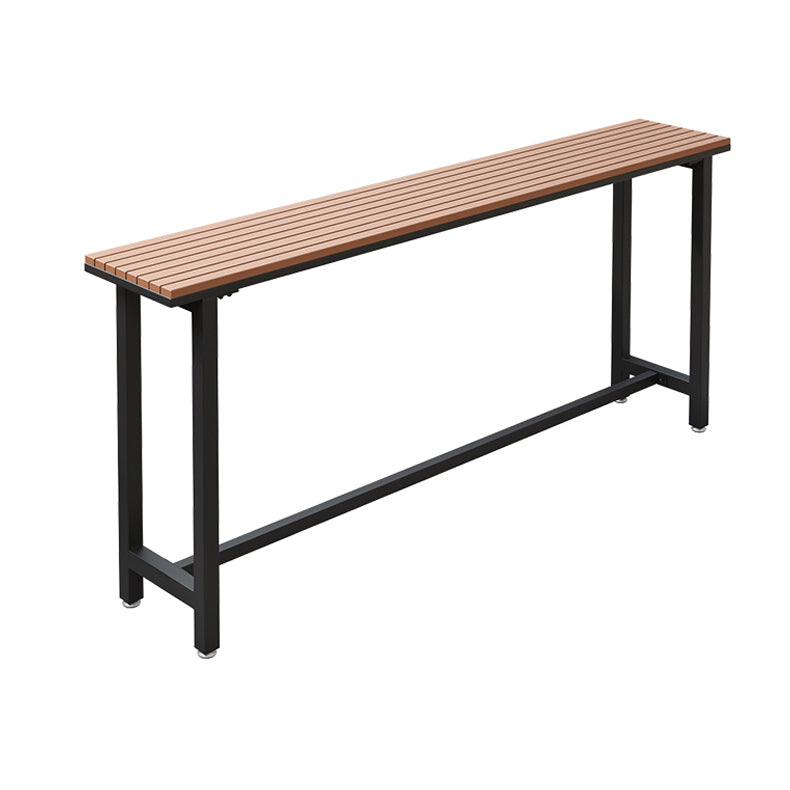 Outdoor 42-inch Height Bar Table Industrial Style Wood Top Bar Table