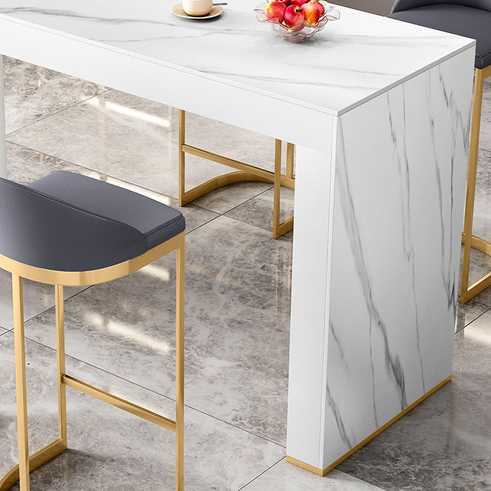 Modern Style Sintered Stone Table Dining Bar Counter Table for Kitchen