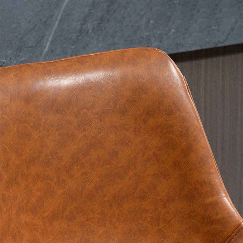 Industrial Bar and Counter Stool Adjustable Height Stool with Pedestal Base in Black