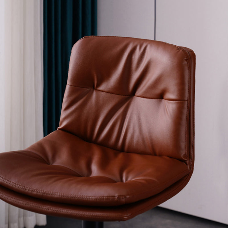 Contemporary Liftable Bar-stool PU Leather Bar Stool with Metal Legs