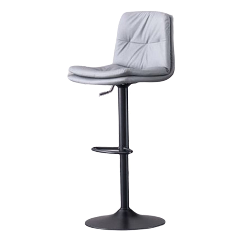 Contemporary Liftable Bar-stool PU Leather Bar Stool with Metal Legs