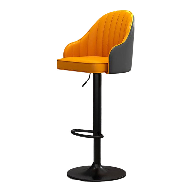 Modern Style Bar-stool PU Leather Counter Bar Stool with Metal Legs for Bristol