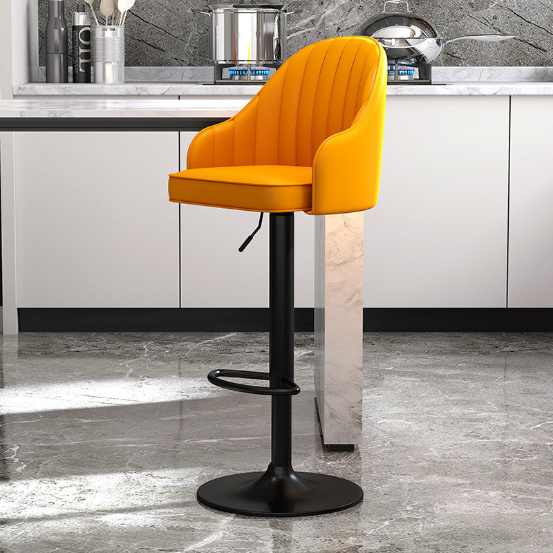 Modern Style Bar-stool PU Leather Counter Bar Stool with Metal Legs for Bristol