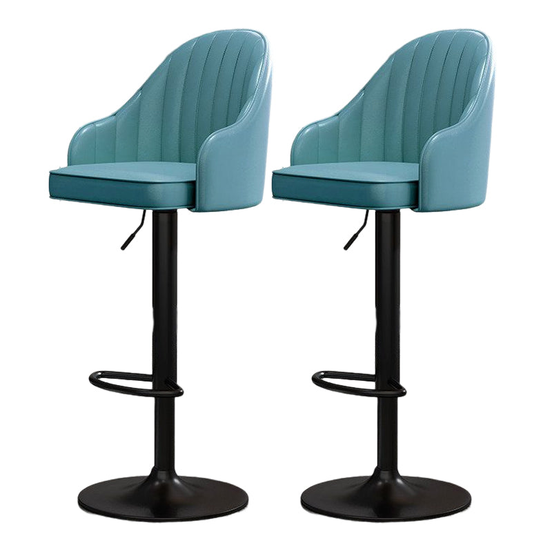 Modern Style Bar-stool PU Leather Counter Bar Stool with Metal Legs for Bristol