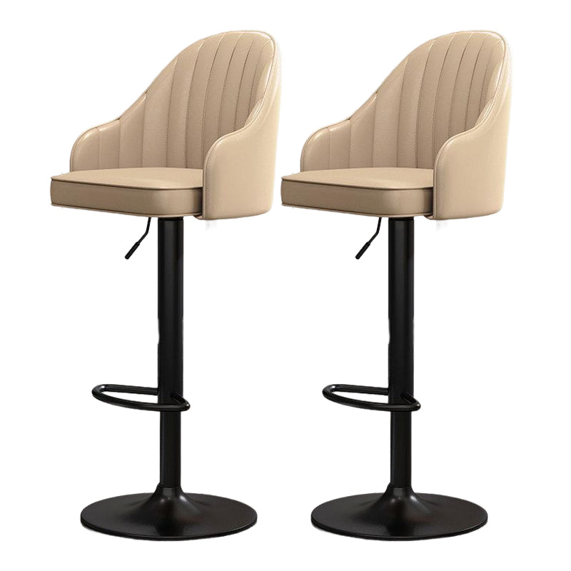 Modern Style Bar-stool PU Leather Counter Bar Stool with Metal Legs for Bristol