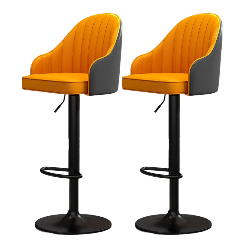 Modern Style Bar-stool PU Leather Counter Bar Stool with Metal Legs for Bristol