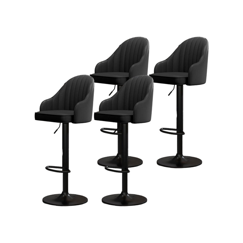 Modern Style Bar-stool PU Leather Counter Bar Stool with Metal Legs for Bristol
