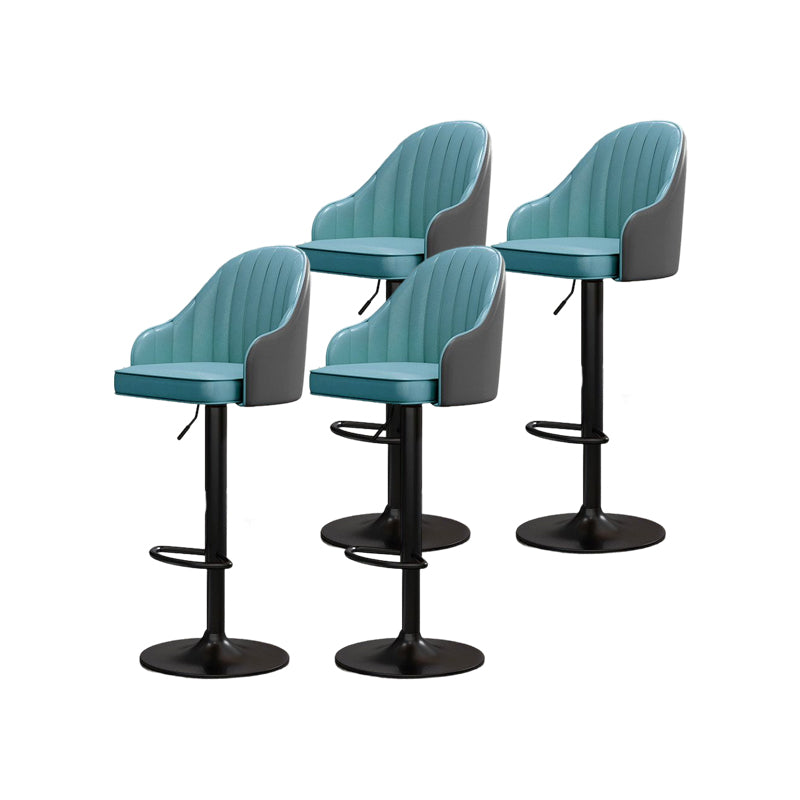 Modern Style Bar-stool PU Leather Counter Bar Stool with Metal Legs for Bristol