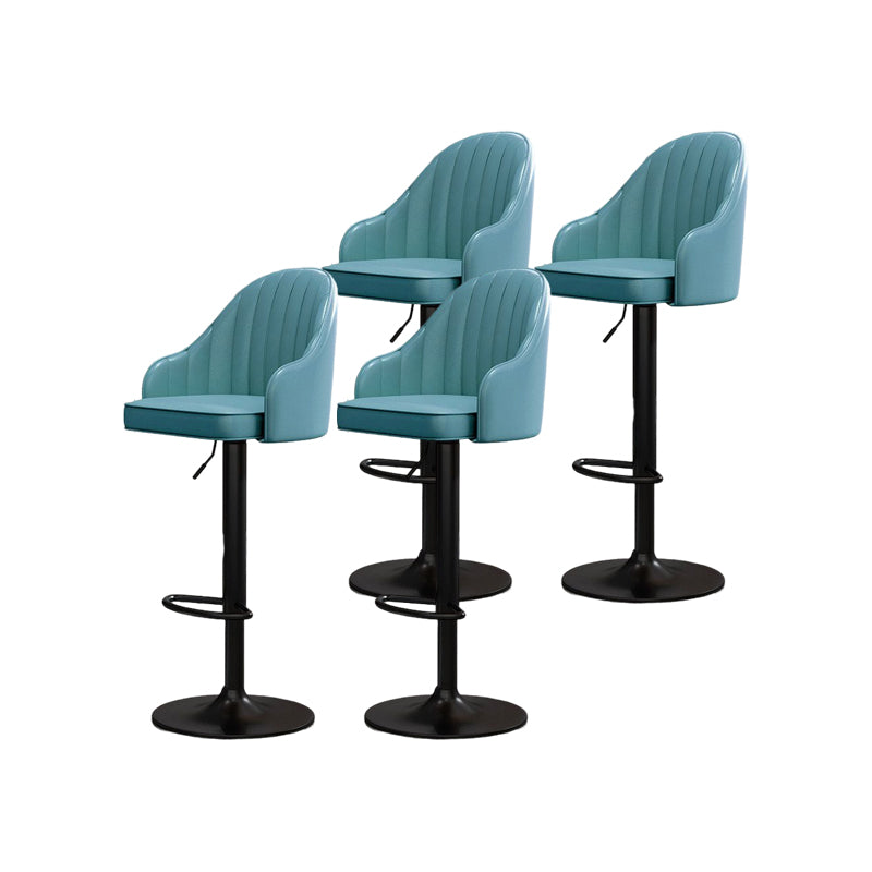 Modern Style Bar-stool PU Leather Counter Bar Stool with Metal Legs for Bristol