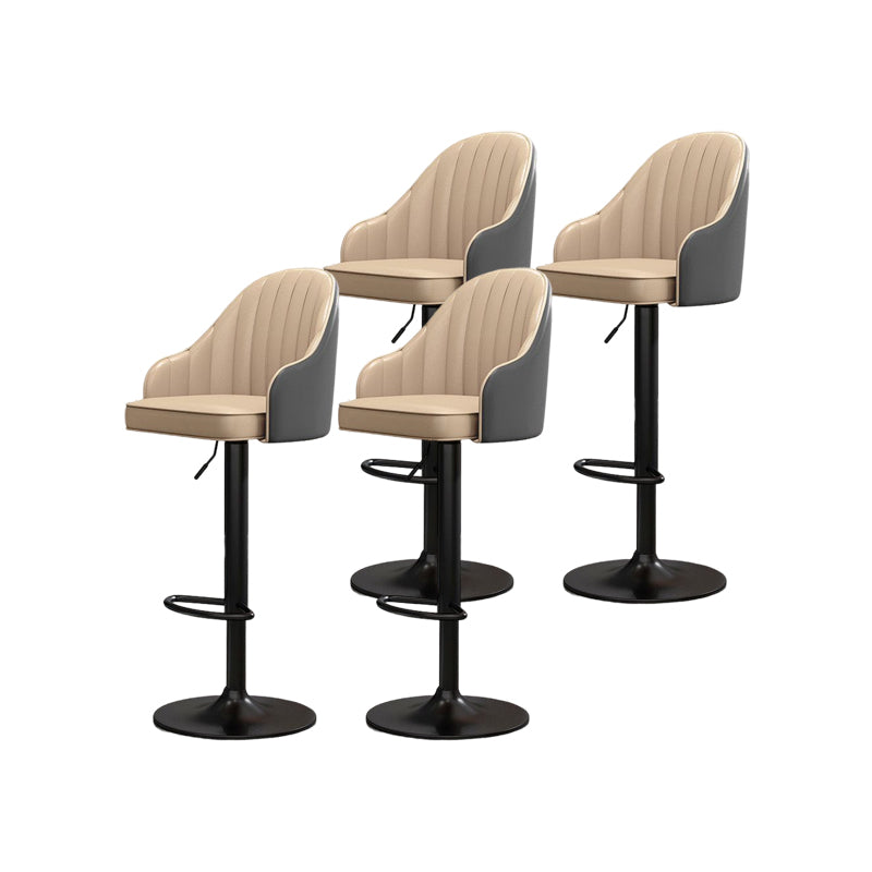 Modern Style Bar-stool PU Leather Counter Bar Stool with Metal Legs for Bristol