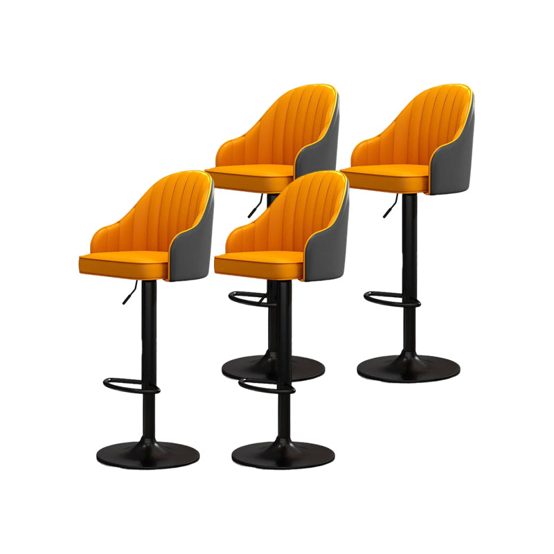 Modern Style Bar-stool PU Leather Counter Bar Stool with Metal Legs for Bristol