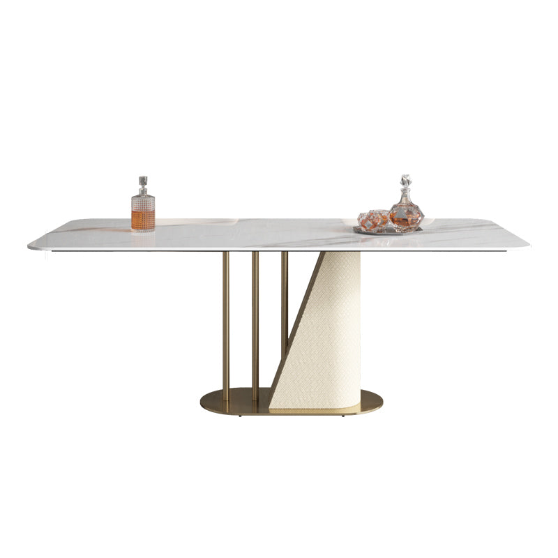 Designer Style Sintered Stone Dining Set Rectangle 1/3/4/5/7 Pieces Table with Chairs