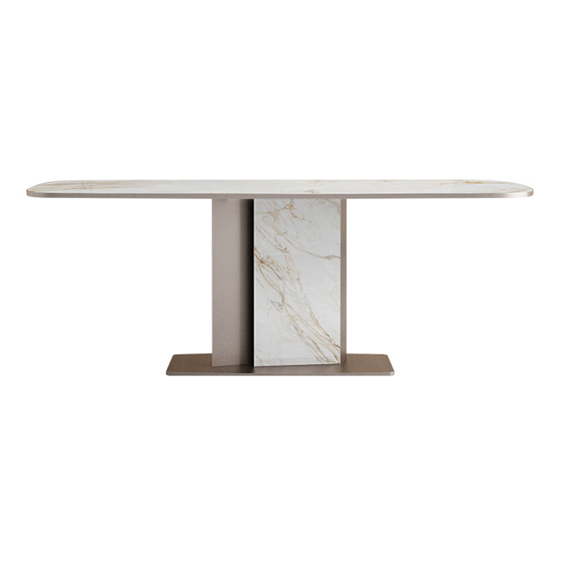 Luxury Sintered Stone Top Dining Set 1/2/5/6/7 Pieces Rectangle Dining Table with Chairs