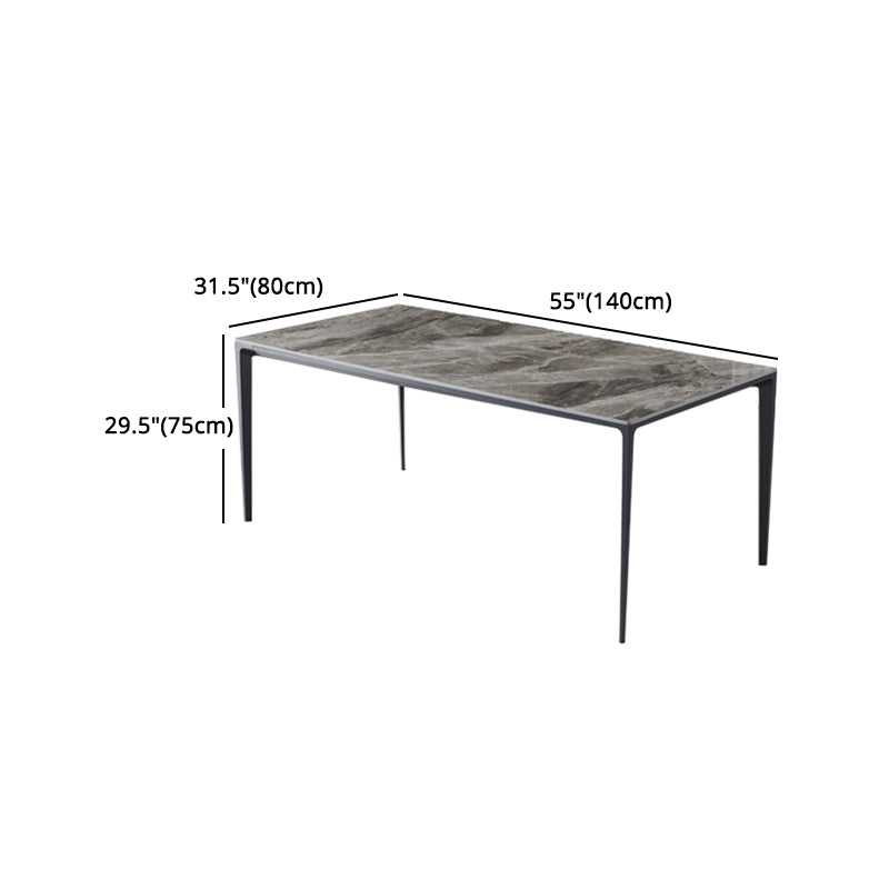 Contemporary Sintered Stone Dining Table Set 1/4/5/7 Pieces Dining Set for Home