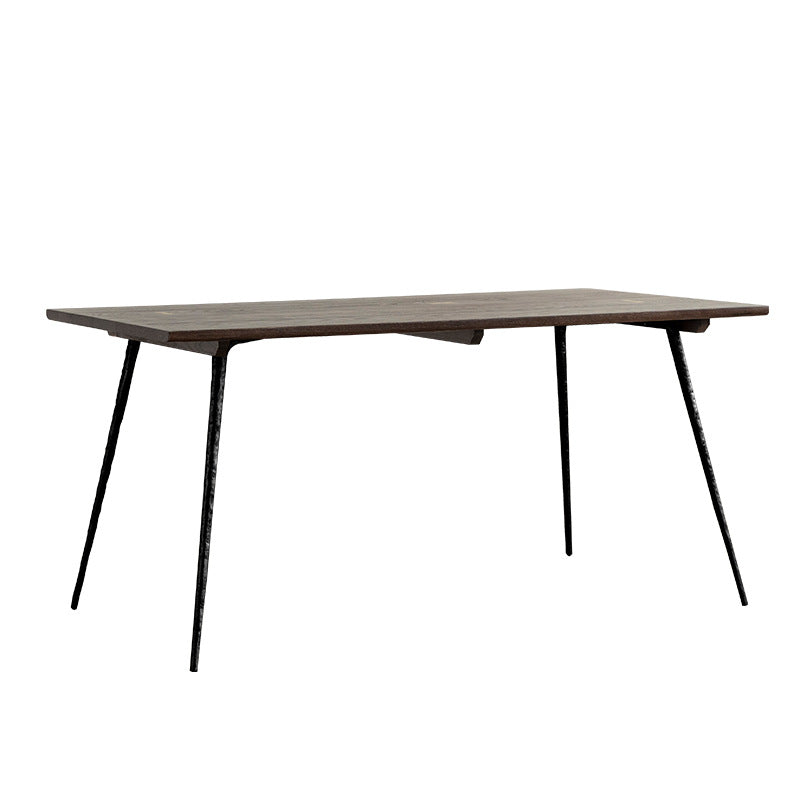 Traditional Luxury Rectangle Dining Site Table Solid Wood Furniture with 4-foot