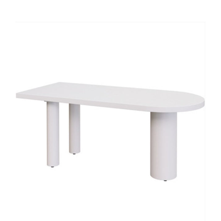 Wood Top Dining Table with 3 Legs Modern Simple Table for Restaurant