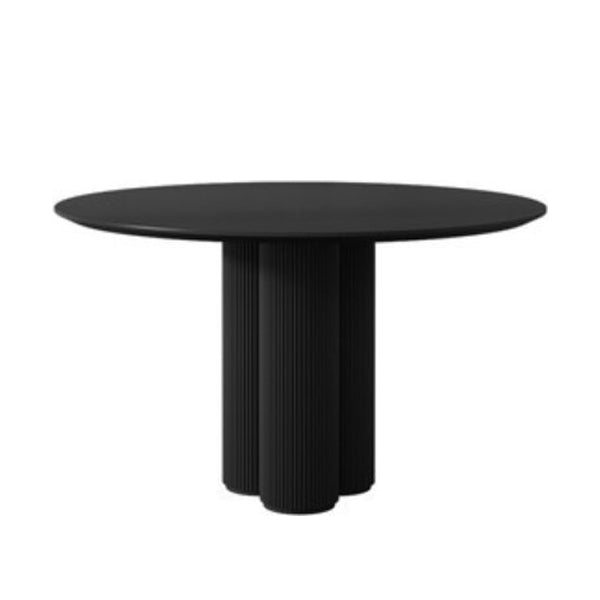 Modern Casual Dining Table Round Top Dinner Table Kitchen Home