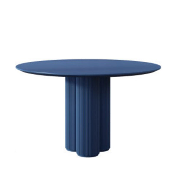 Modern Casual Dining Table Round Top Dinner Table Kitchen Home