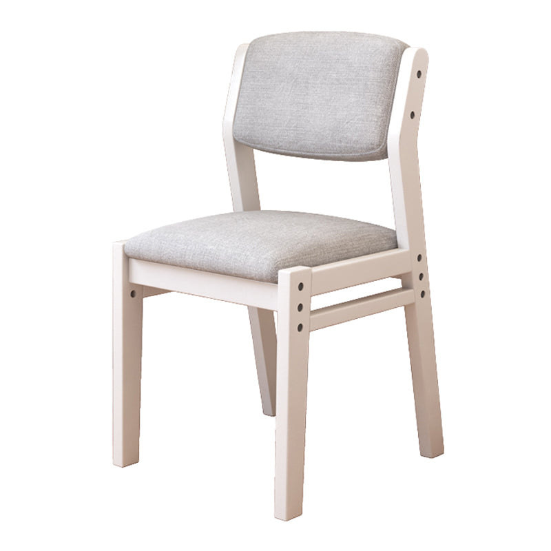 Modern Style Wood Chair Open Back Dining Side Chair with Upholstered for Dining Room