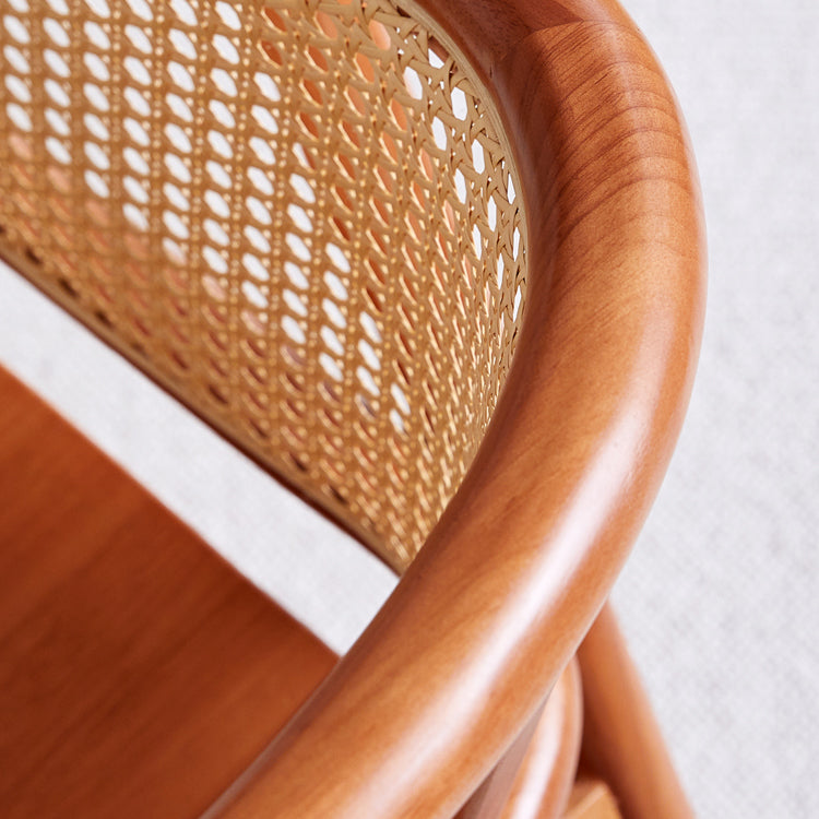 Contemporary Solid Wood Home Dining Arm Chair Open Back Dining Side Chair