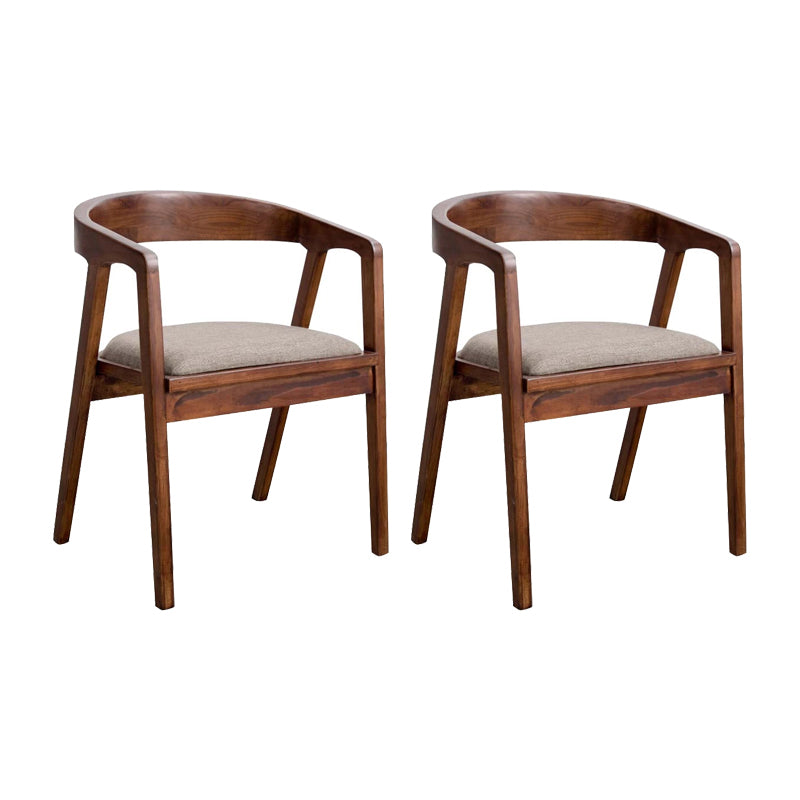 Modern Solid Wood Kitchen and Dining Room Chair Open Back Dining Side Chair