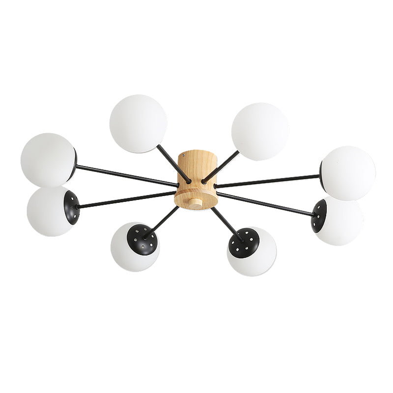 Wooden Ceiling Mount Chandelier Simplicity Style Ceiling Mounted Light