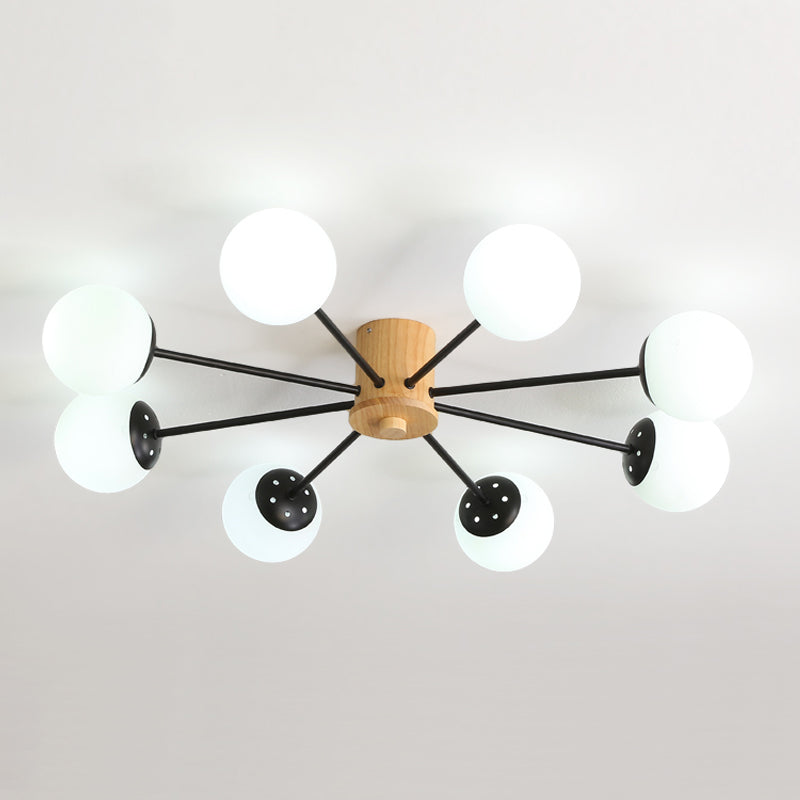 Wooden Ceiling Mount Chandelier Simplicity Style Ceiling Mounted Light