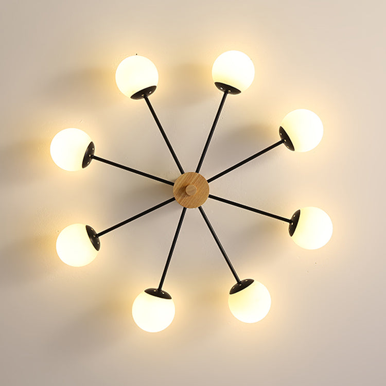 Wooden Ceiling Mount Chandelier Simplicity Style Ceiling Mounted Light