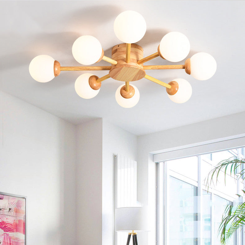 Lámpara de techo semi rascilla moderna