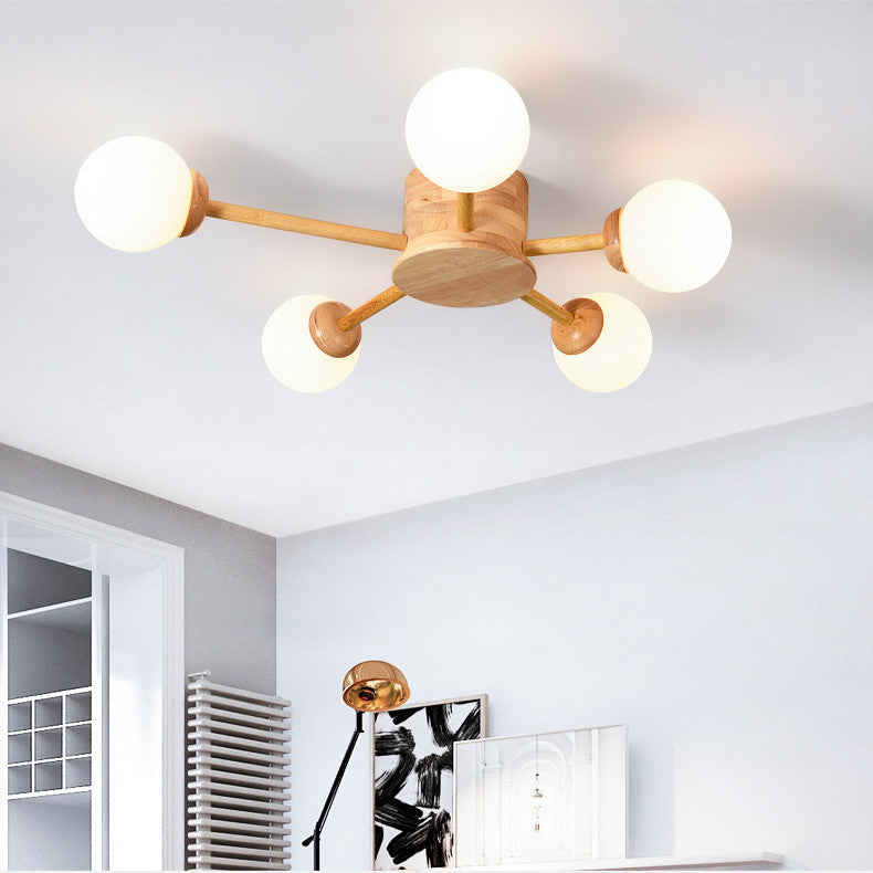 Lámpara de techo semi rascilla moderna