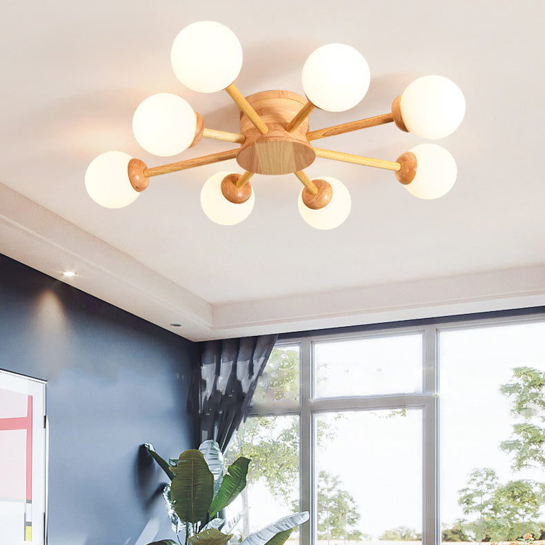 Lámpara de techo semi rascilla moderna