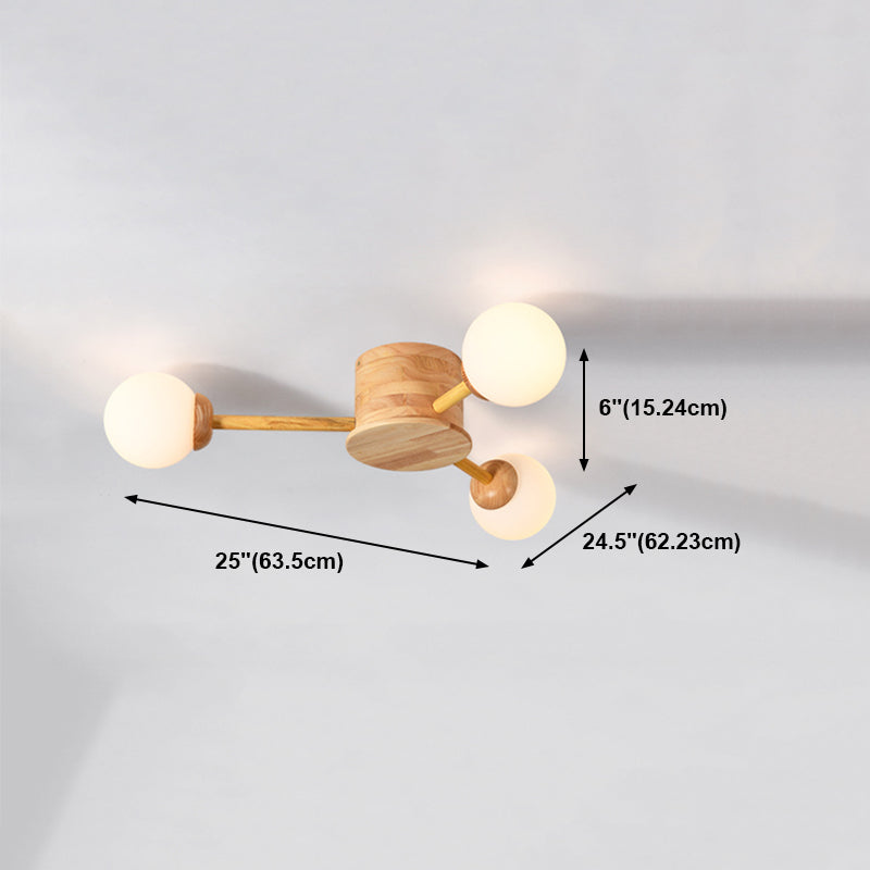 Lámpara de techo semi rascilla moderna