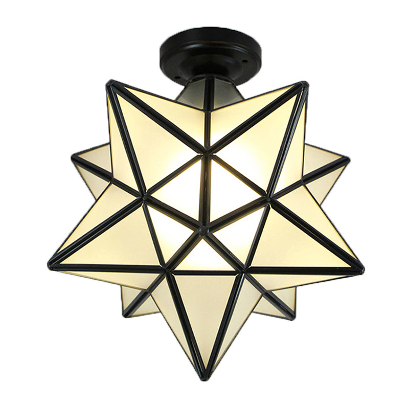 Geometric Glass Flush Mount Ceiling Light Modern Flush Mount Ceiling Fixture