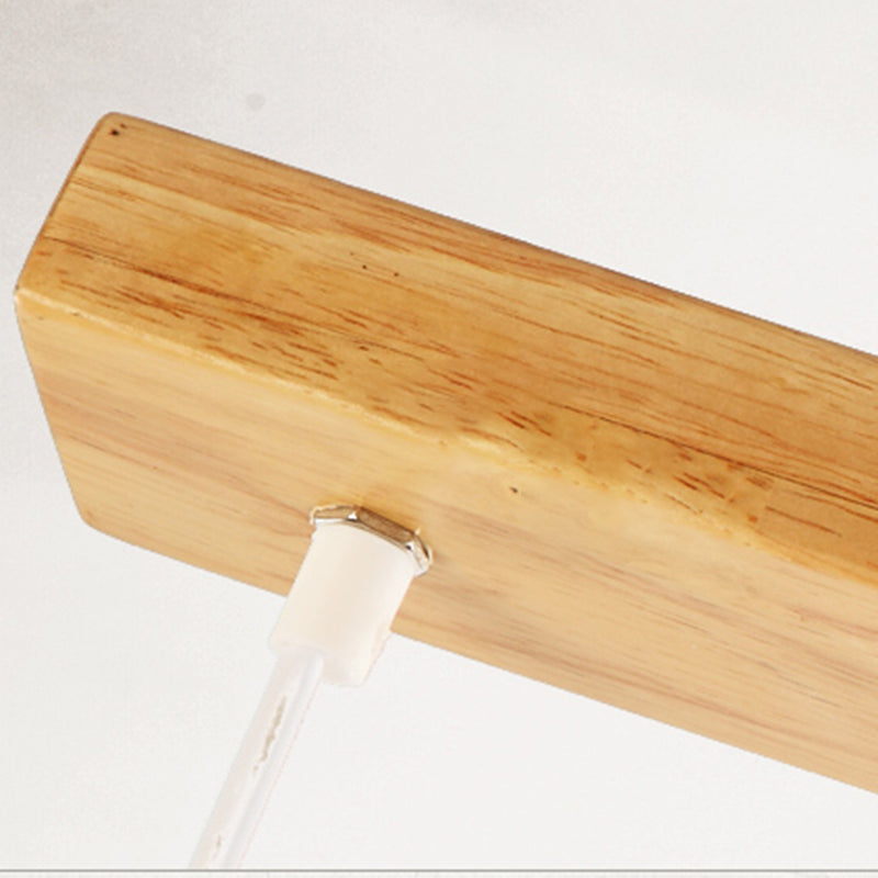 Moderne Stilzylinderform Island Lichter Holz Island Anhänger