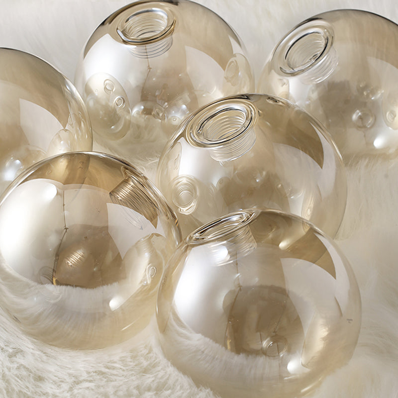 Moderne Stil Kugelform Island Lichter Glass Island Anhänger in Gold
