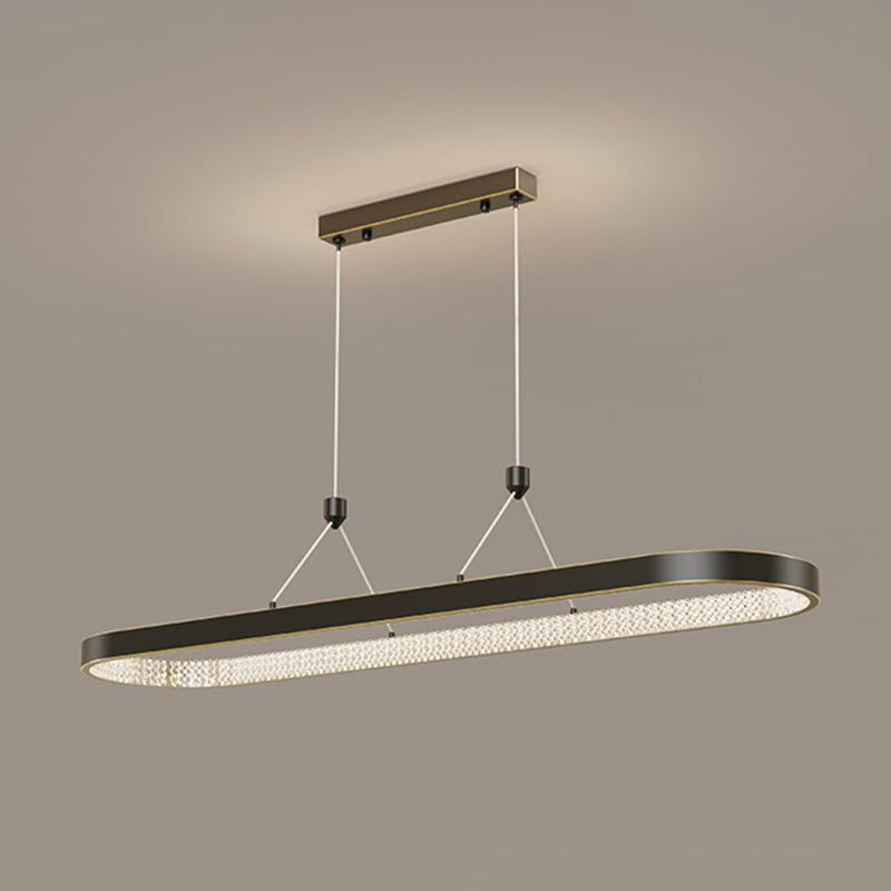 Style moderne de forme ovale ISLIDE ÉCLAIRAGE IDE METAL 1 PENDANT ISLAND