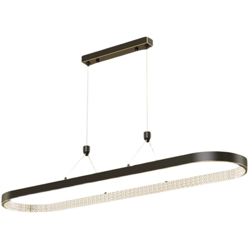 Style moderne de forme ovale ISLIDE ÉCLAIRAGE IDE METAL 1 PENDANT ISLAND