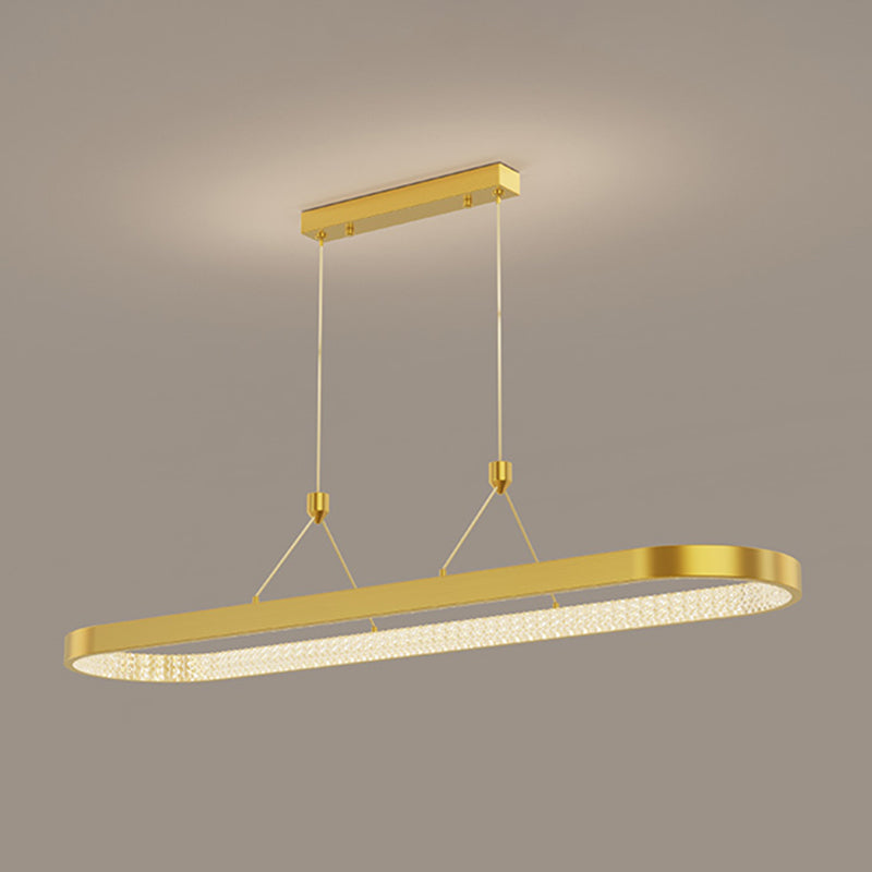 Style moderne de forme ovale ISLIDE ÉCLAIRAGE IDE METAL 1 PENDANT ISLAND