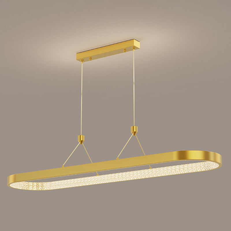 Style moderne de forme ovale ISLIDE ÉCLAIRAGE IDE METAL 1 PENDANT ISLAND