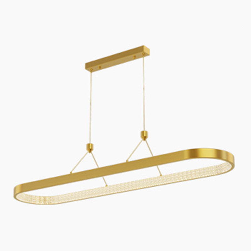 Style moderne de forme ovale ISLIDE ÉCLAIRAGE IDE METAL 1 PENDANT ISLAND